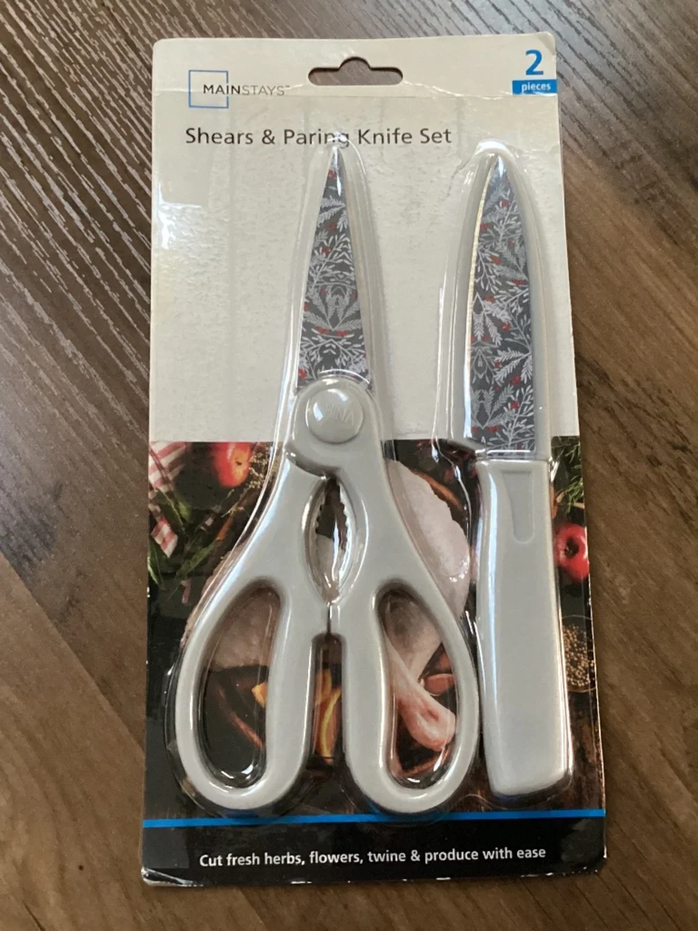 Mainstays Shears & Paring Knife Set NEW